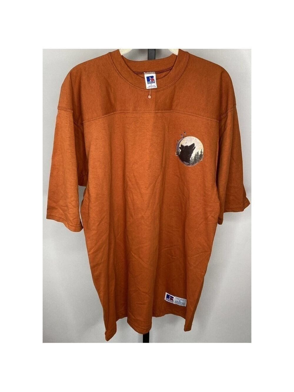 Vintage ‘93 Russell Athletic Short Sleeve T Shirt Attitude Is Everything Rust L